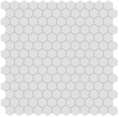 1" Gallery Grey Matte Hex Mosaic | Tiles By Kia