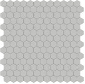 1" Loft Grey Matte Hex Mosaic | Tiles By Kia