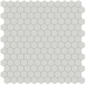 1" Warm Grey Matte Hex Mosaic | Tiles By Kia