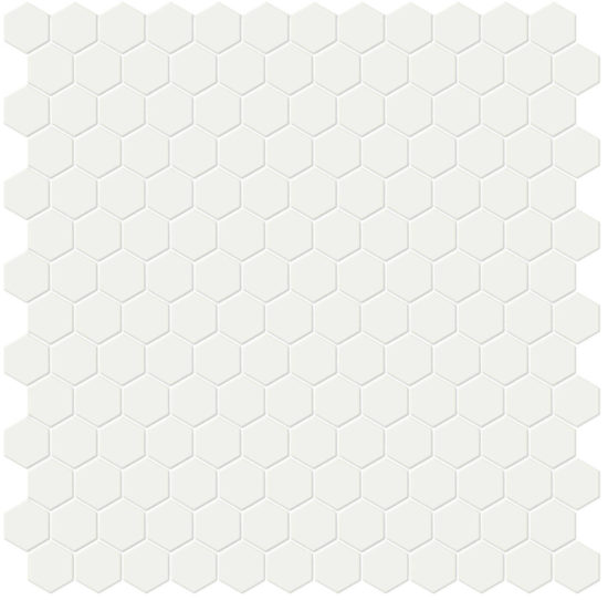 1" White Matte Hex Mosaic | Tiles By Kia