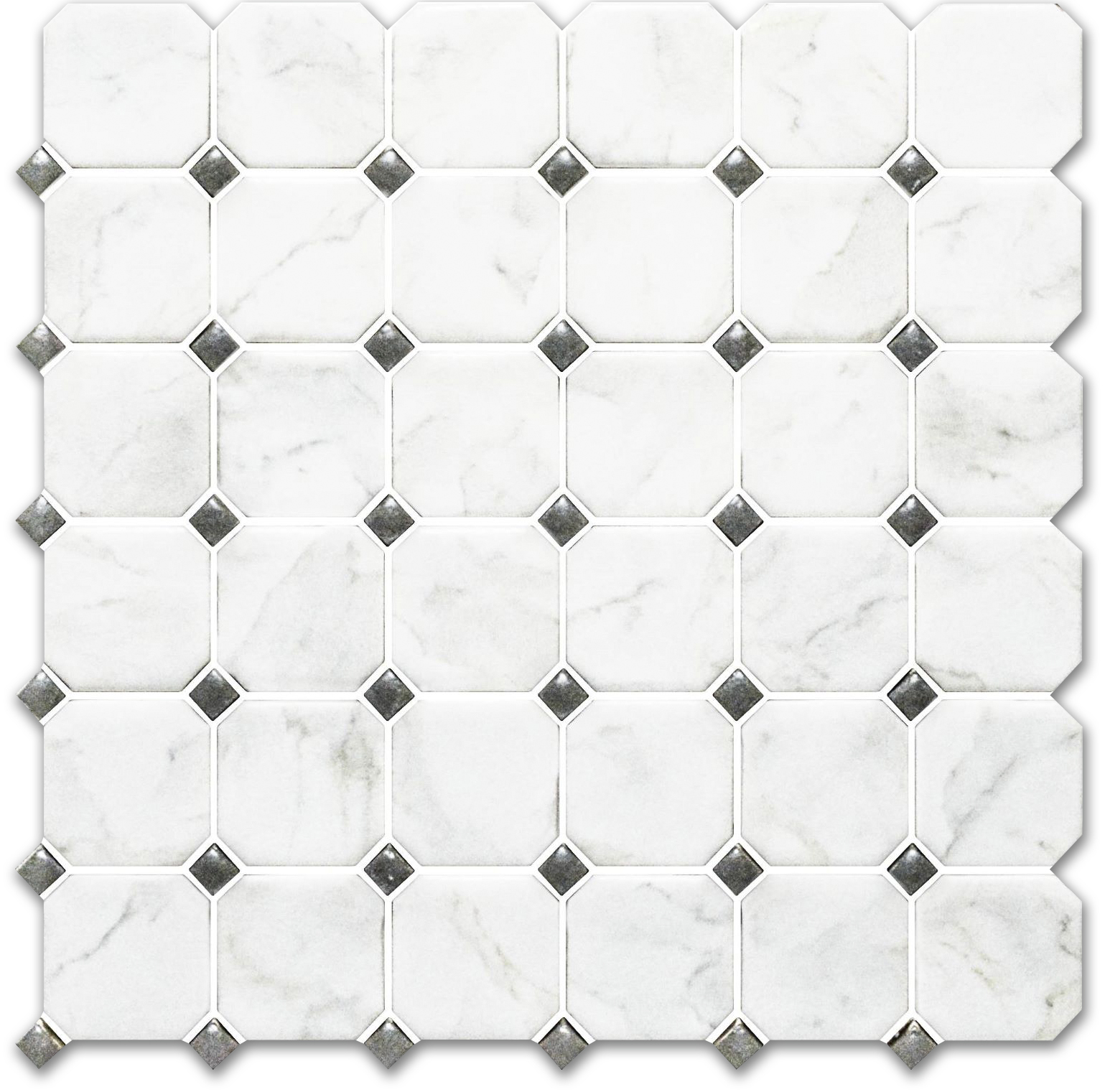 12x12 Calacatta Ottagona Mosaic | Tiles By Kia