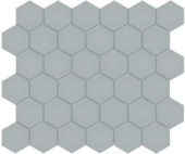 2" Cloud Blue Matte Hex Mosaic | Tiles By Kia