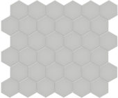 2" Loft Grey Matte Hex Mosaic | Tiles By Kia
