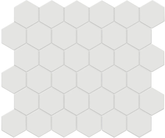 2" Vintage Grey Matte Unglazed Hex Mosaic | Tiles By Kia