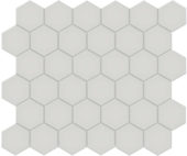 2" Warm Grey Matte Hex Mosaic | Tiles By Kia