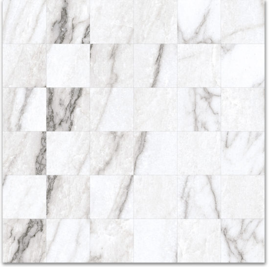 2X2 Mosaic-Polished Glamour White | Tiles By Kia