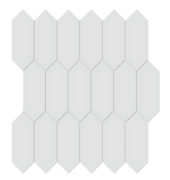 2x5 Gallery Grey Matte Picket Mosaic | Tiles By Kia