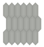 2x5 Taupe Matte Picket Mosaic | Tiles By Kia