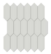 2x5 Warm Grey Matte Picket Mosaic | Tiles By Kia