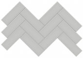 2x6 Loft Grey Glossy Herringbone Mosaic | Tiles By Kia