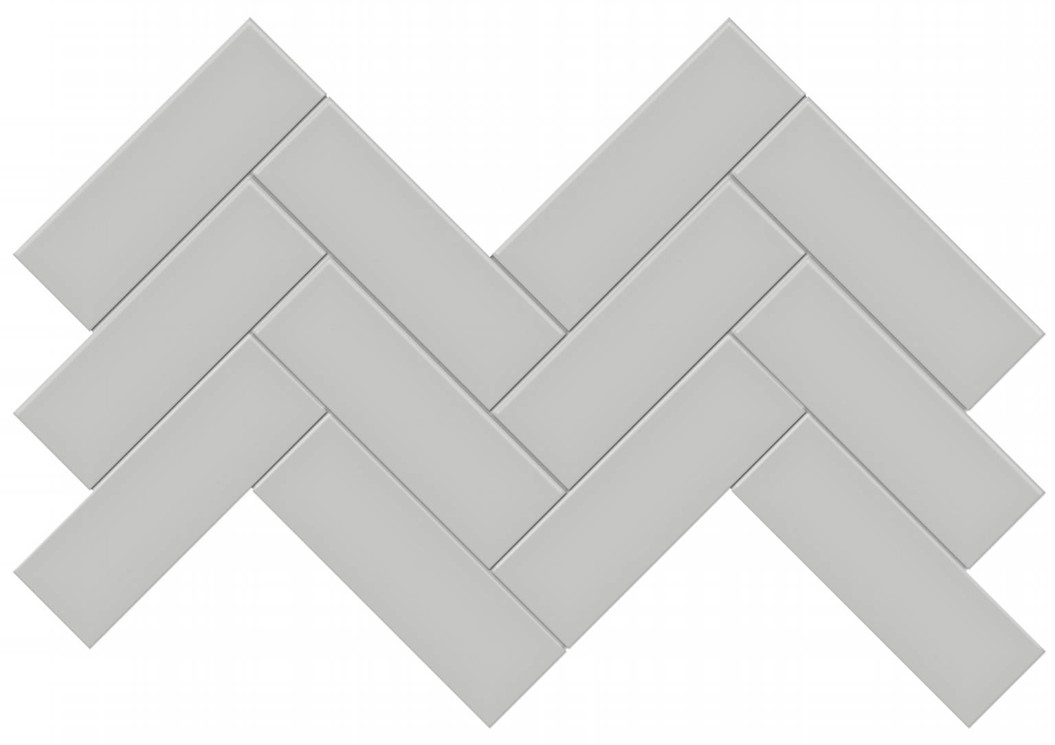 2x6 Loft Grey Matte Herringbone Mosaic | Tiles By Kia