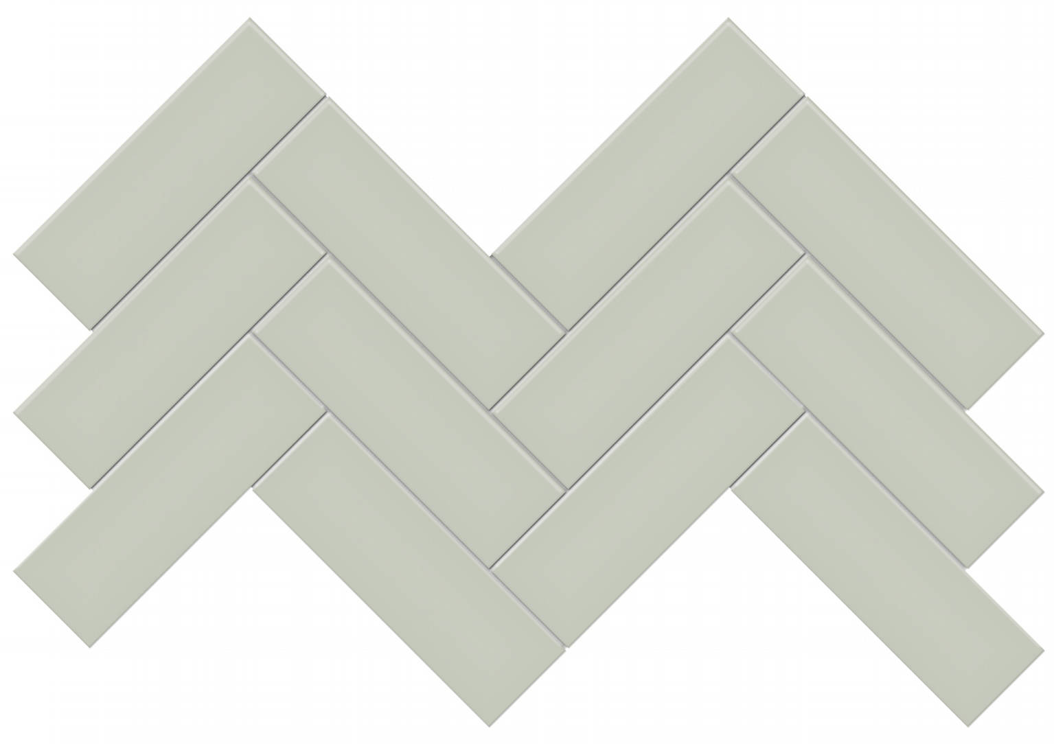 2x6 Soft Sage Matte Herringbone Mosaic | Tiles By Kia