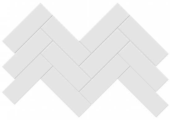 2x6 Vintage Grey Glossy Herringbone Mosaic | Tiles By Kia