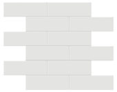 2x6 Vintage Grey Matte Brick Mosaic | Tiles By Kia