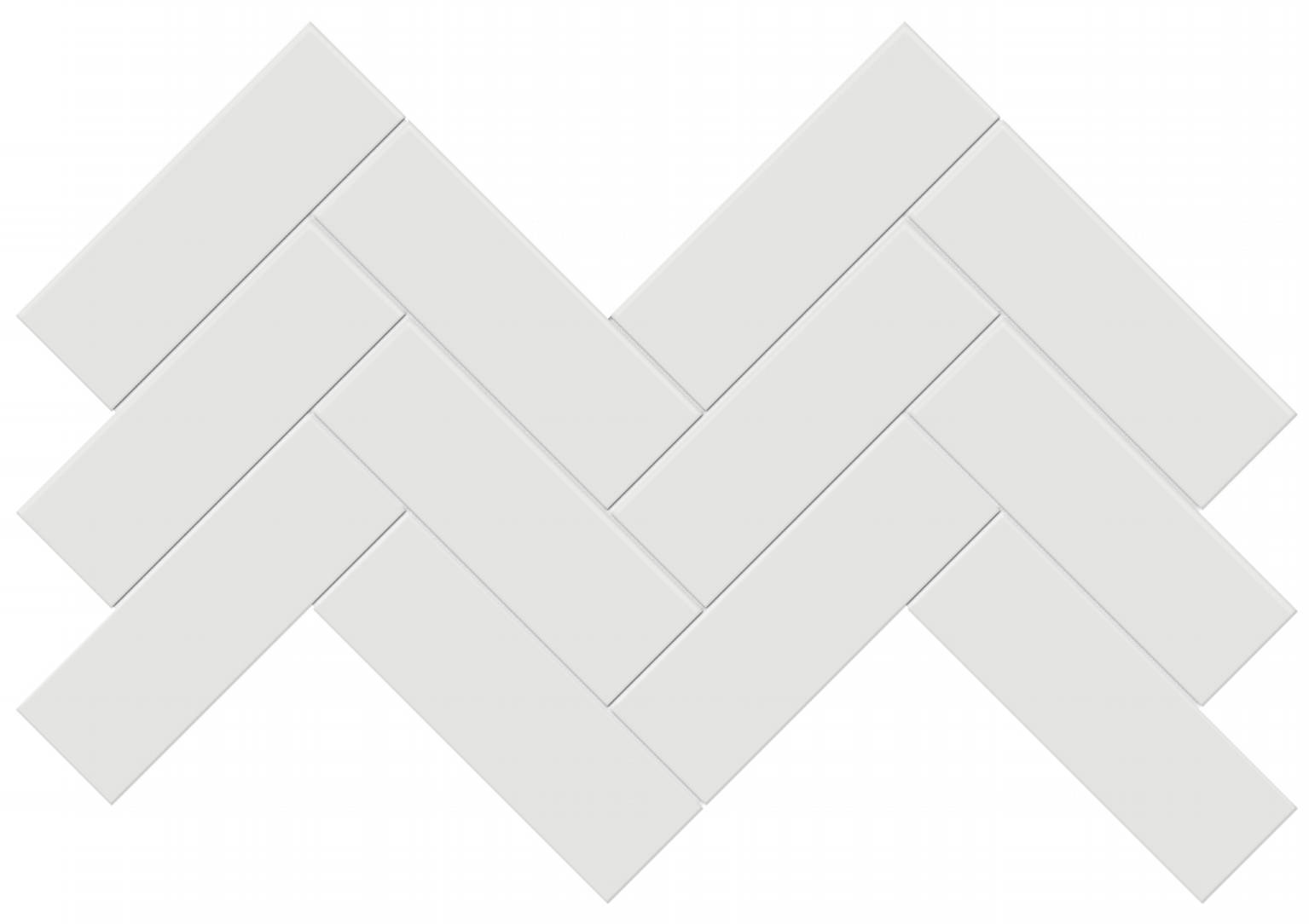 2x6 Vintage Grey Matte Herringbone Mosaic | Tiles By Kia