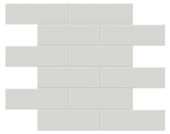 2x6 Warm Grey Matte Brick Mosaic | Tiles By Kia