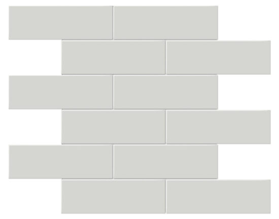 2x6 Warm Grey Matte Brick Mosaic | Tiles By Kia