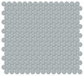 3/4" Cloud Blue Glossy Penny Round Mosaic | Tiles By Kia