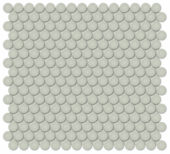 3/4" Soft Sage Glossy Penny Round Mosaic | Tiles By Kia