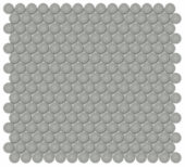 3/4" Taupe Glossy Penny Round Mosaic | Tiles By Kia