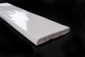 3X12 White Bullnose | Tiles By Kia