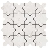 3"x3" Cross & Star Beige Marble | Tiles By Kia