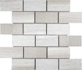 5x10cm Multi Finish Mosaic Limestone | Tiles By Kia
