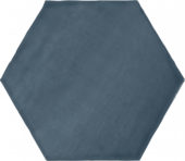 6" Azure Ink Glossy Hexagon | Tiles By Kia