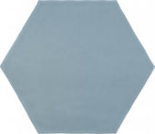 6" Summer Sky Glossy Hexagon | Tiles By Kia
