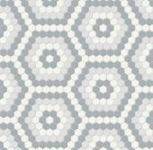 Afternoon Blend Matte Hexagon Pattern Mosaic | Tiles By Kia