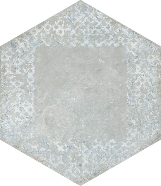 Alma 5.5X6.3 Grey Decor Hexagon | Tiles By Kia