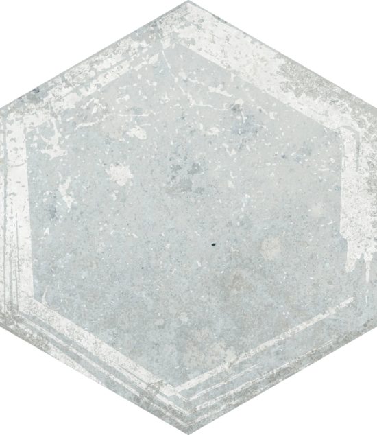 Alma 5.5X6.3 Grey Decor Hexagon | Tiles By Kia
