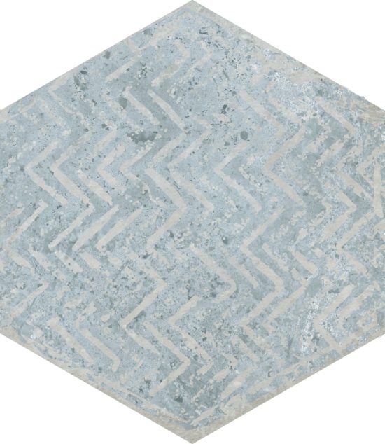 Alma 5.5X6.3 Grey Decor Hexagon | Tiles By Kia