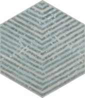 Alma 5.5X6.3 Grey Decor Hexagon | Tiles By Kia