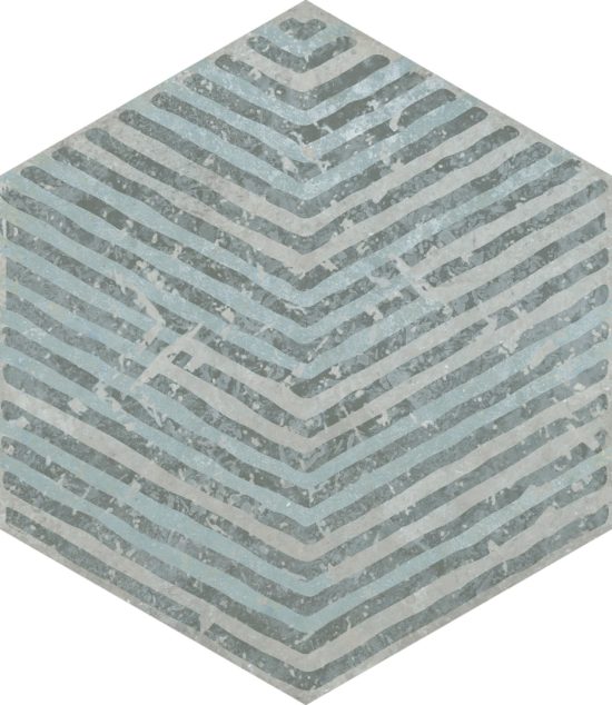 Alma 5.5X6.3 Grey Decor Hexagon | Tiles By Kia