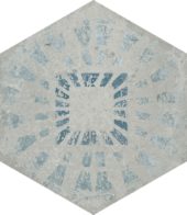 Alma 5.5X6.3 Grey Decor Hexagon | Tiles By Kia