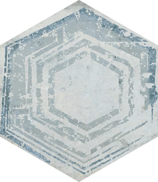 Alma 5.5X6.3 Grey Decor Hexagon | Tiles By Kia
