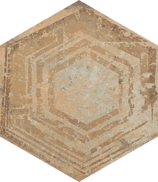 Alma 5.5X6.3 Sand Decor Hexagon | Tiles By Kia
