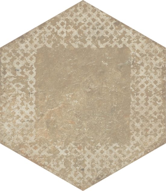 Alma 5.5X6.3 Sand Decor Hexagon | Tiles By Kia
