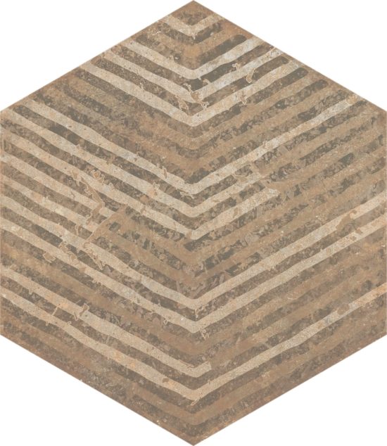 Alma 5.5X6.3 Sand Decor Hexagon | Tiles By Kia