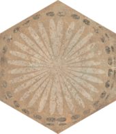 Alma 5.5X6.3 Sand Decor Hexagon | Tiles By Kia