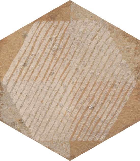 Alma 5.5X6.3 Sand Decor Hexagon | Tiles By Kia