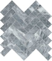 Aqua Intenso 1.25x4 Herringbone Mosaic | Tiles By Kia