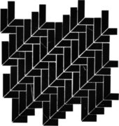 Arrow Nero Mosaic | Tiles By Kia