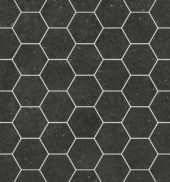 Ashland 3" Hexagon Black Mosaic | Tiles By Kia