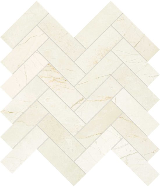 Avorio Crema 1.25x4 Herringbone Mosaic