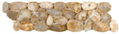 Beige Sliced Polished Pebble Interlocking Border | Tiles By Kia