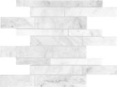Bianco Venatino Random Strip Polished Mosaic | Tiles By Kia