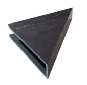 Black Ice Shower Shelf 14.56x7.12x2 | Tiles By Kia
