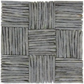 Black Slate Multiple Square Interlocking Mosaic | Tiles By Kia